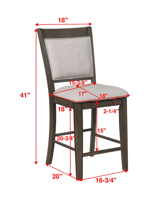 Fulton - Cadeira de altura de balcão (conjunto de 2)