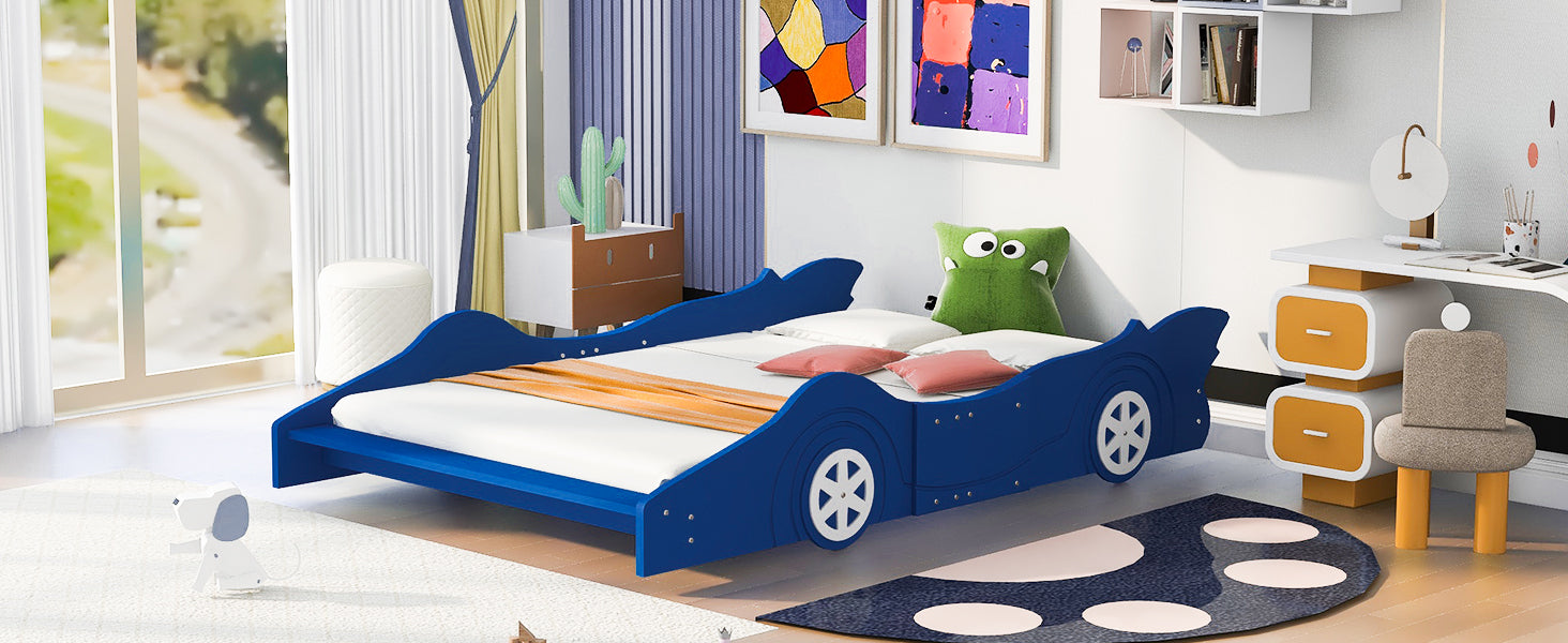 cama con forma de coche