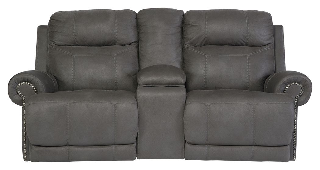 Austero - Cinza - Dbl Rec Loveseat C/Console