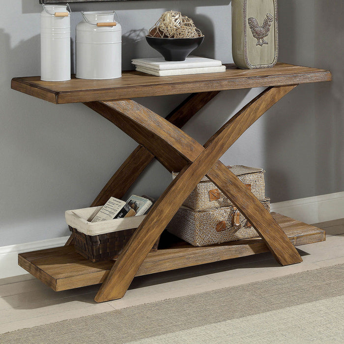 Bryanna - Sofa Table - Antique Light Oak