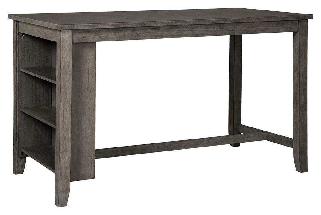 Caitbrook - Gris - Mesa de comedor rectangular