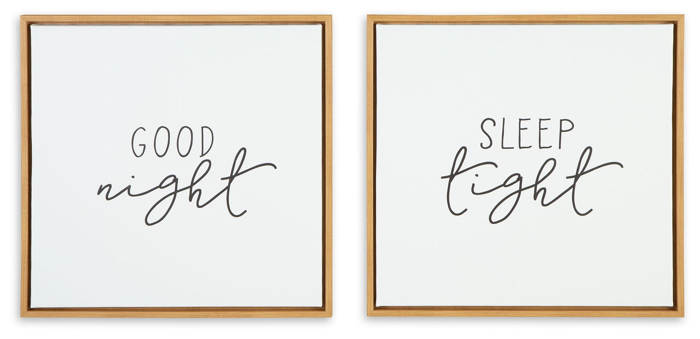 Olymiana - White / Black - Wall Art Set (Set of 2)