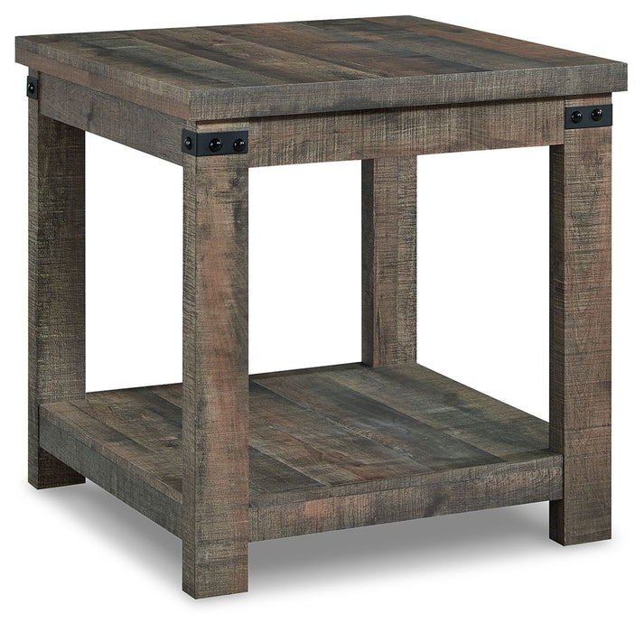 Hollum - Rustic Brown - Square End Table