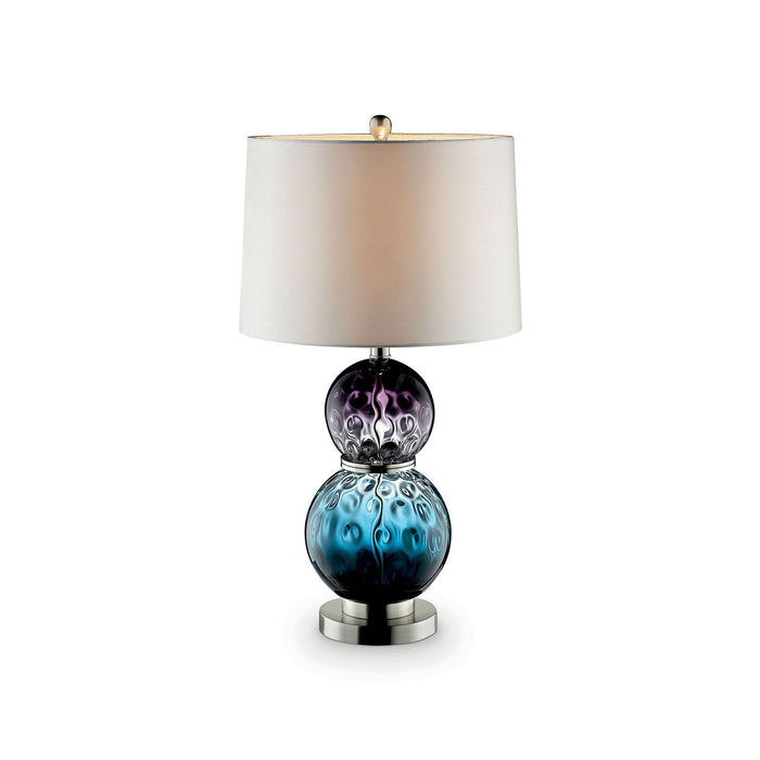 Camila - Lámpara de mesa de cristal - Púrpura / Azul