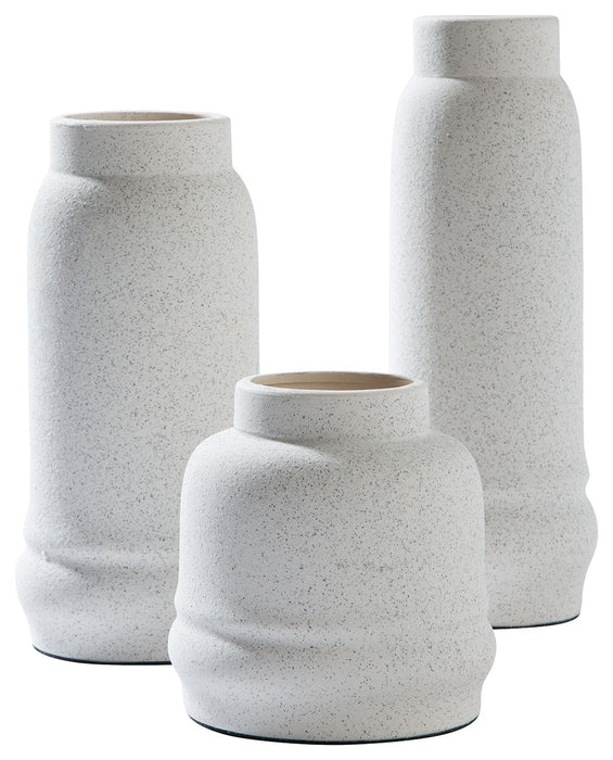 Jayden - Branco - Conjunto de vaso (conjunto de 3)