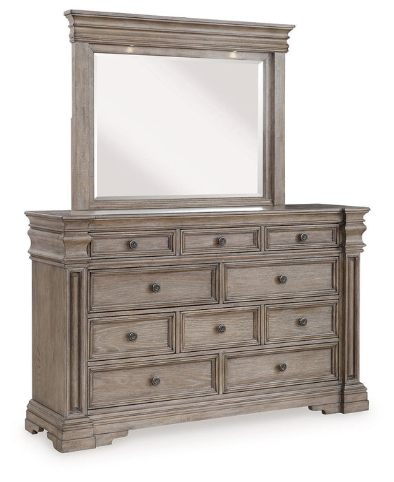 Blairhurst - marrom acinzentado claro - cômoda e espelho