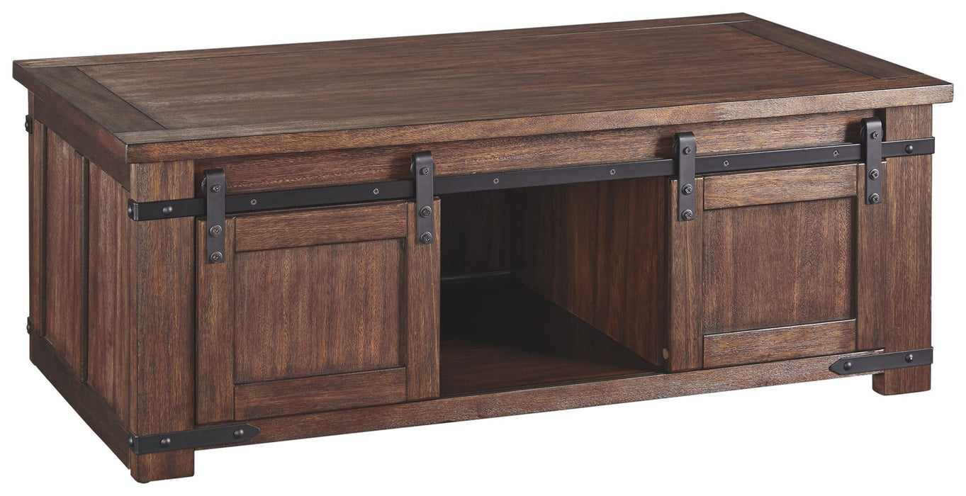 Budmore - Marrom - Mesa de coquetel retangular