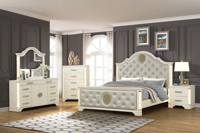 5 PC Queen/King Bedroom set with Vanity