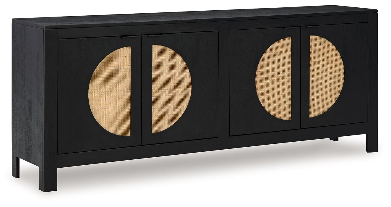 Cliffiings - Negro / Natural - Gabinete decorativo