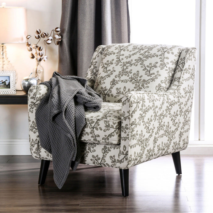 Dorset - Silla floral - Marfil