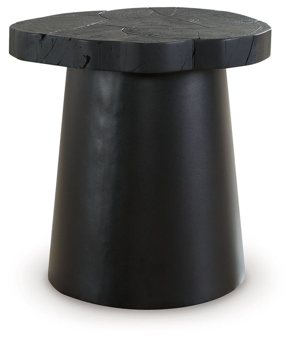 Wimbell - Black - Round End Table