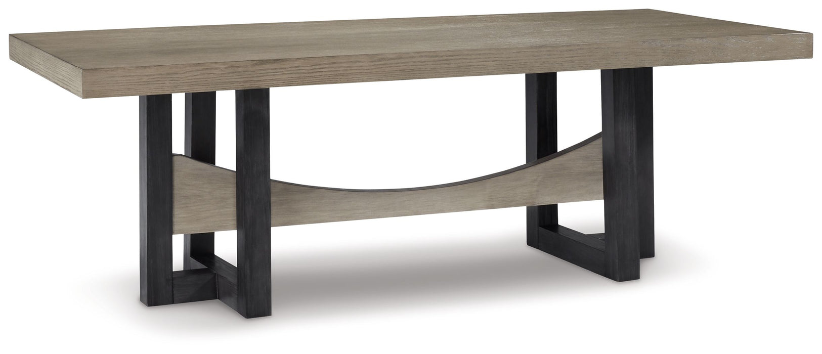 Foyland - Negro / Marrón - Mesa de comedor rectangular