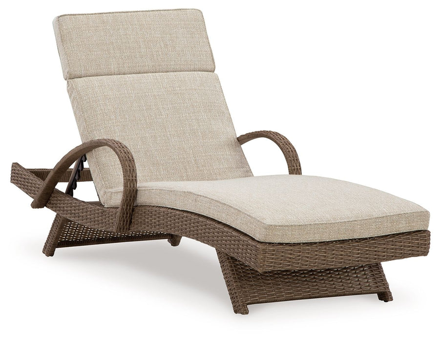 Beachcroft - Beige - Chaise Lounge With Cushion