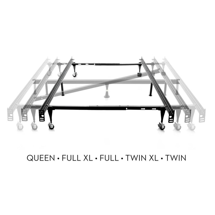 Malouf - Estructura de cama ajustable Queen / Full / Twin - Ruedas