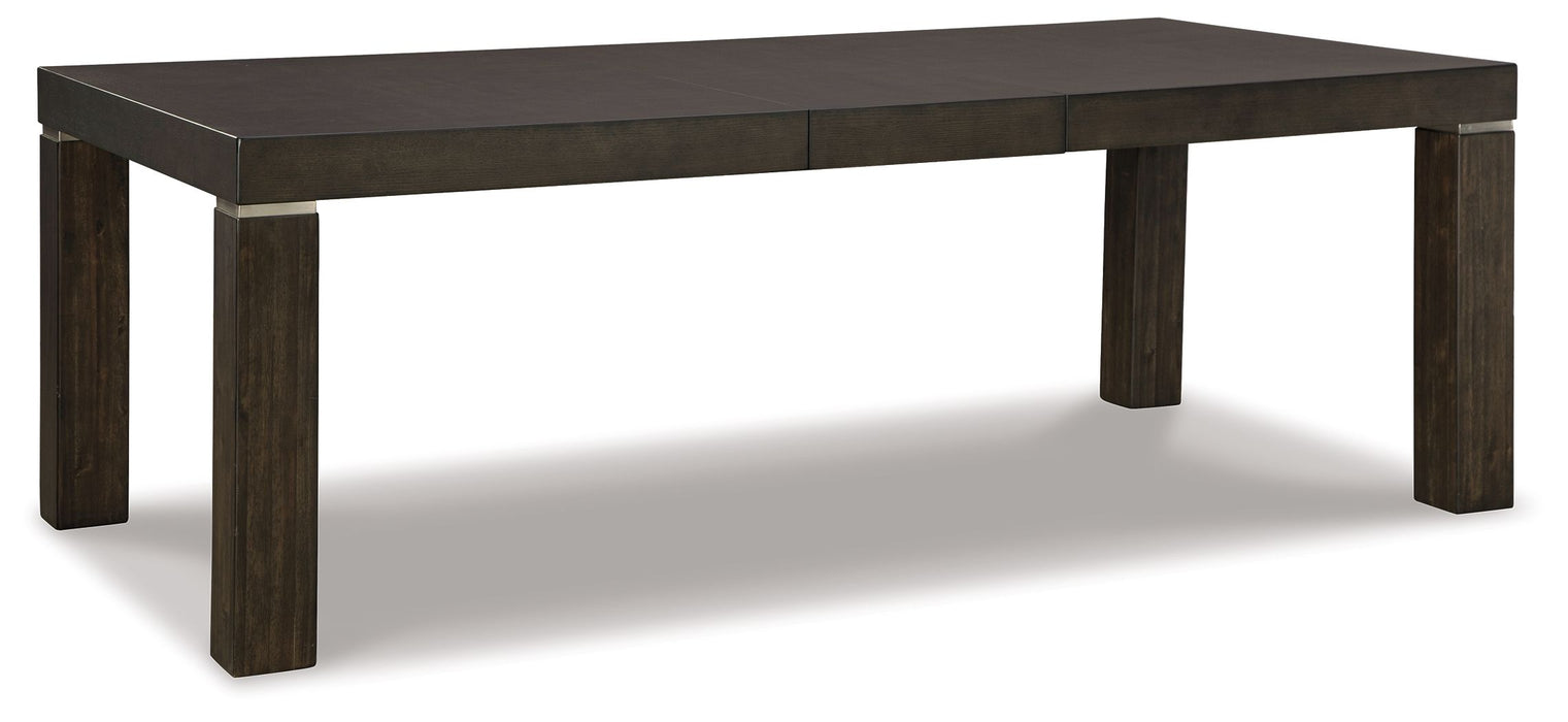 Hyndell - Marrón oscuro - Mesa auxiliar rectangular para comedor