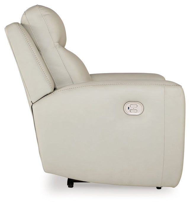 Mindanao - Coco - 3 piezas. - Sofá reclinable eléctrico, sofá de dos plazas reclinable eléctrico con consola, sillón reclinable eléctrico