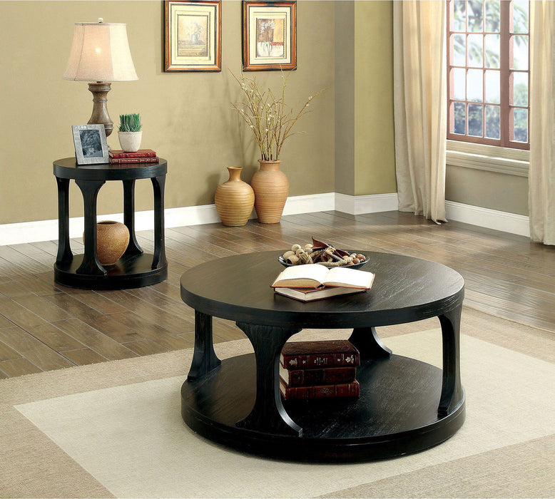 Carrie - End Table - Antique Black