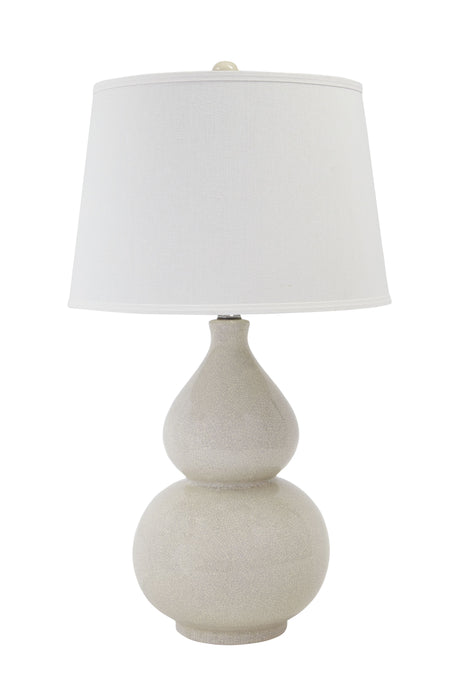 Saffi - Crema - Lámpara de mesa de cerámica