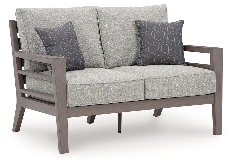 Hillside Barn - Gris / Marrón - Loveseat con cojín