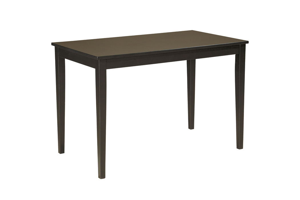 Kimonte - Marrón Oscuro - Mesa de Comedor Rectangular