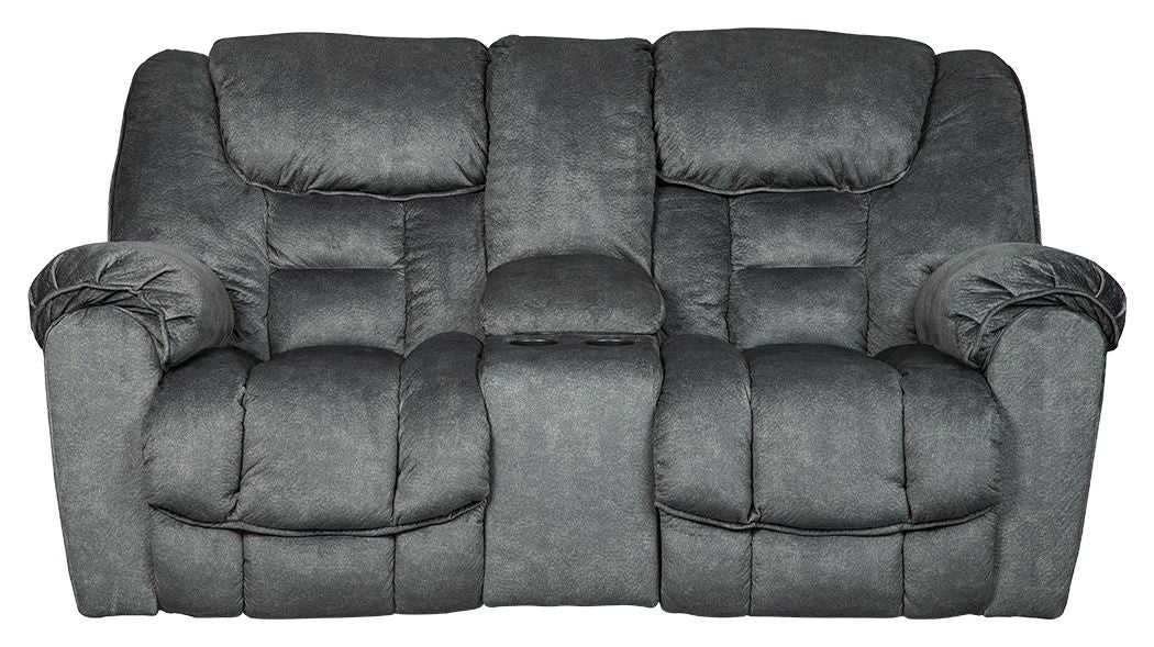 Capehorn - Granito - Dbl Rec Loveseat C/Console