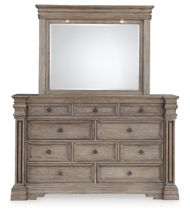 Blairhurst - marrom acinzentado claro - cômoda e espelho